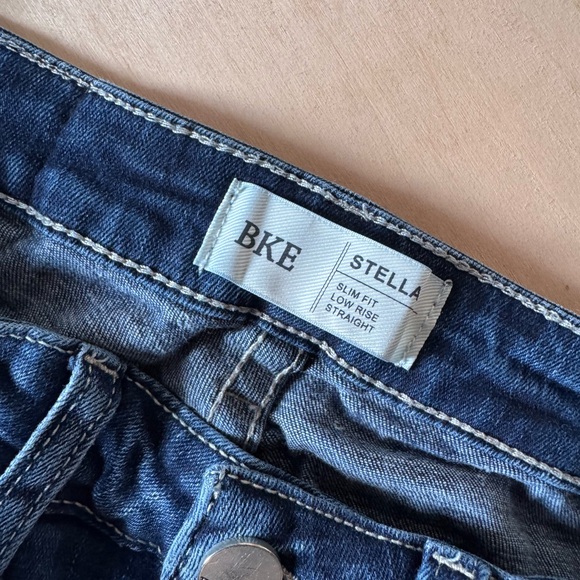 BKE Dark Wash Straight Leg Jeans - Picture 3 of 5